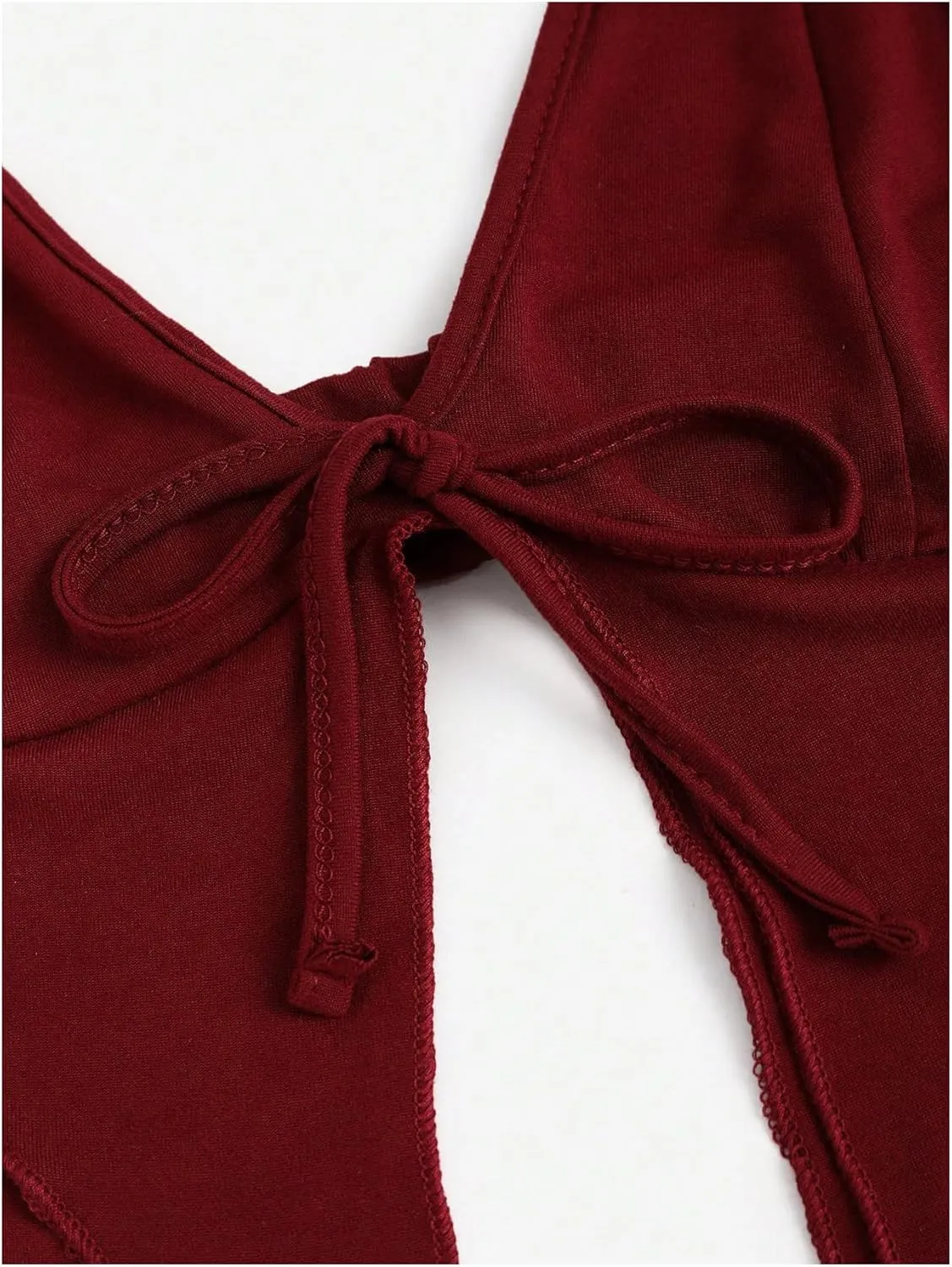 SHENHE Women's Y2k 2 Piece Sexy Outfits Backless Halter Crop Top and Ruched Bodycon Mini Skirt Set