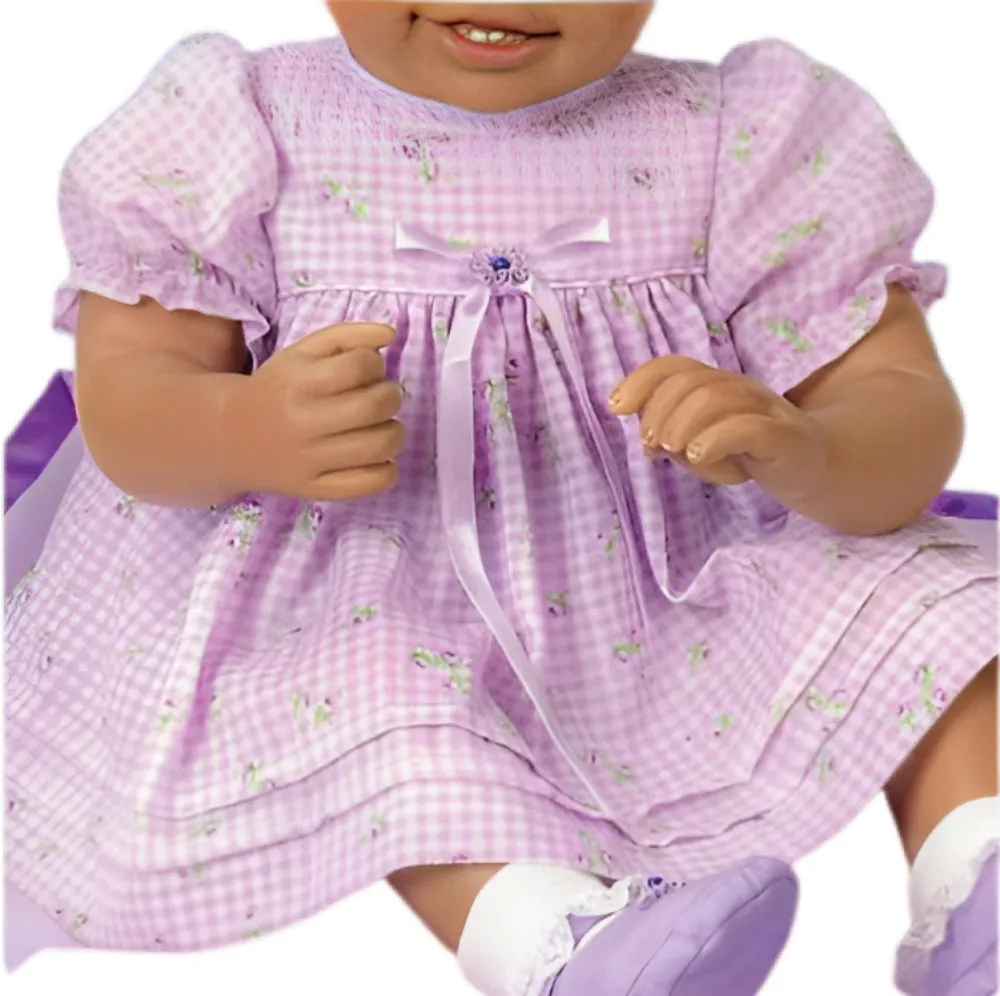 The Ashton-Drake Galleries Ayana African-American Lifelike Baby Girl Collectible Doll Realistic Baby Doll with Big Brown Eyes, Curly Hair, and Melody-Playing Satin-Trimmed Blanket by Linda Murray 20-Inches