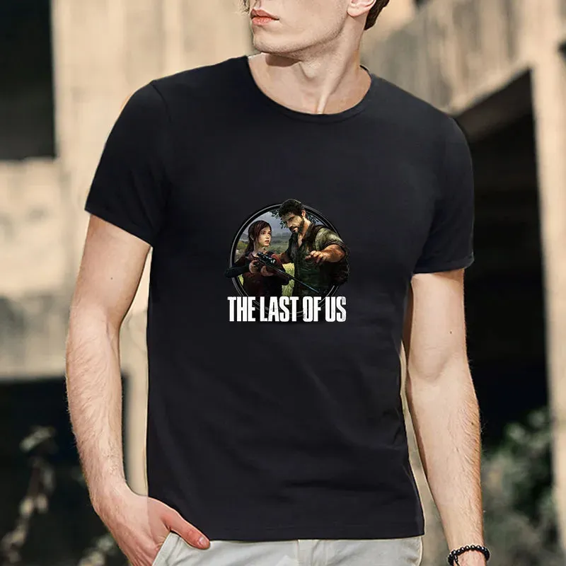 The Last of Us Part 2 Cotton Men's T-shirt Shorts Set Breathable Casual T shirt Running Set Boys Harajuku Male Streetwear Tops