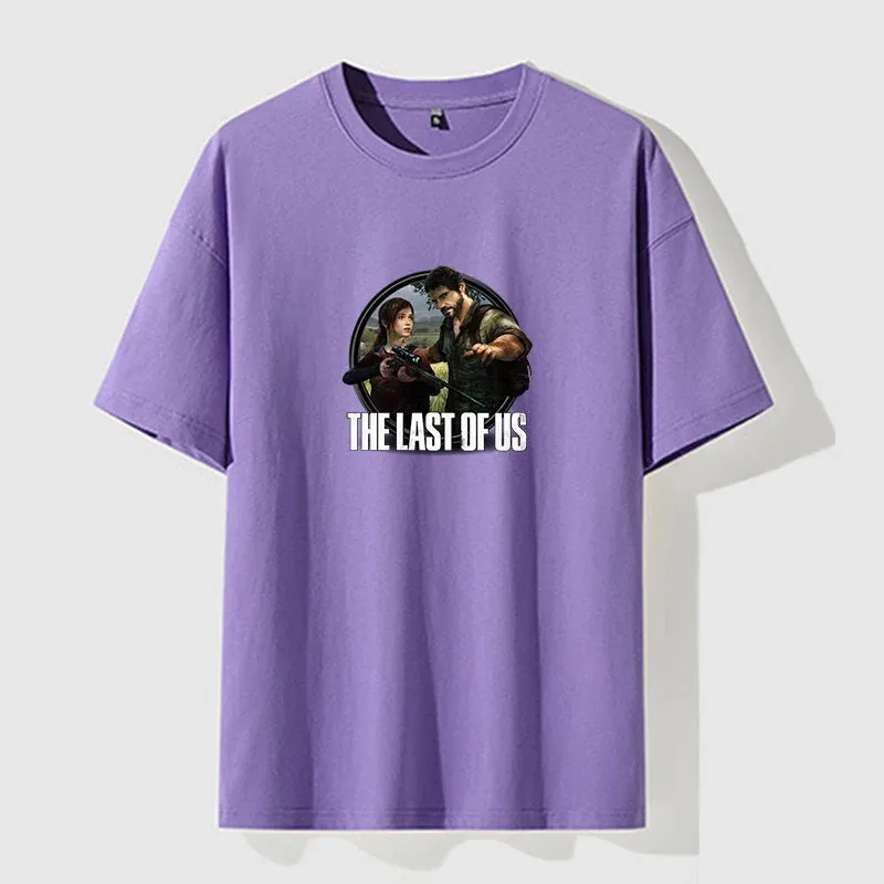 The Last of Us Part 2 Cotton Men's T-shirt Shorts Set Breathable Casual T shirt Running Set Boys Harajuku Male Streetwear Tops