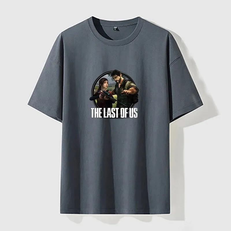 The Last of Us Part 2 Cotton Men's T-shirt Shorts Set Breathable Casual T shirt Running Set Boys Harajuku Male Streetwear Tops