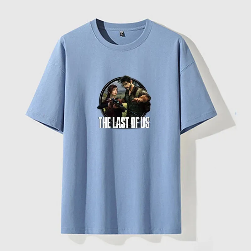 The Last of Us Part 2 Cotton Men's T-shirt Shorts Set Breathable Casual T shirt Running Set Boys Harajuku Male Streetwear Tops