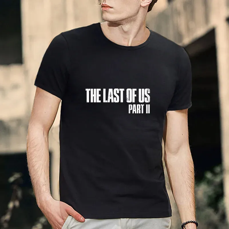 The Last of Us Part 2 Cotton Men's T-shirt Shorts Set Breathable Casual T shirt Running Set Boys Harajuku Male Streetwear Tops