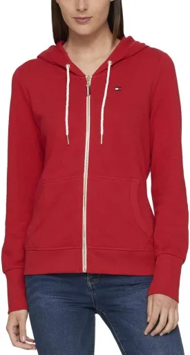 Tommy Hilfiger Women's Zip-up Hoodie  Classic Sweatshirt With Drawstrings and Hood