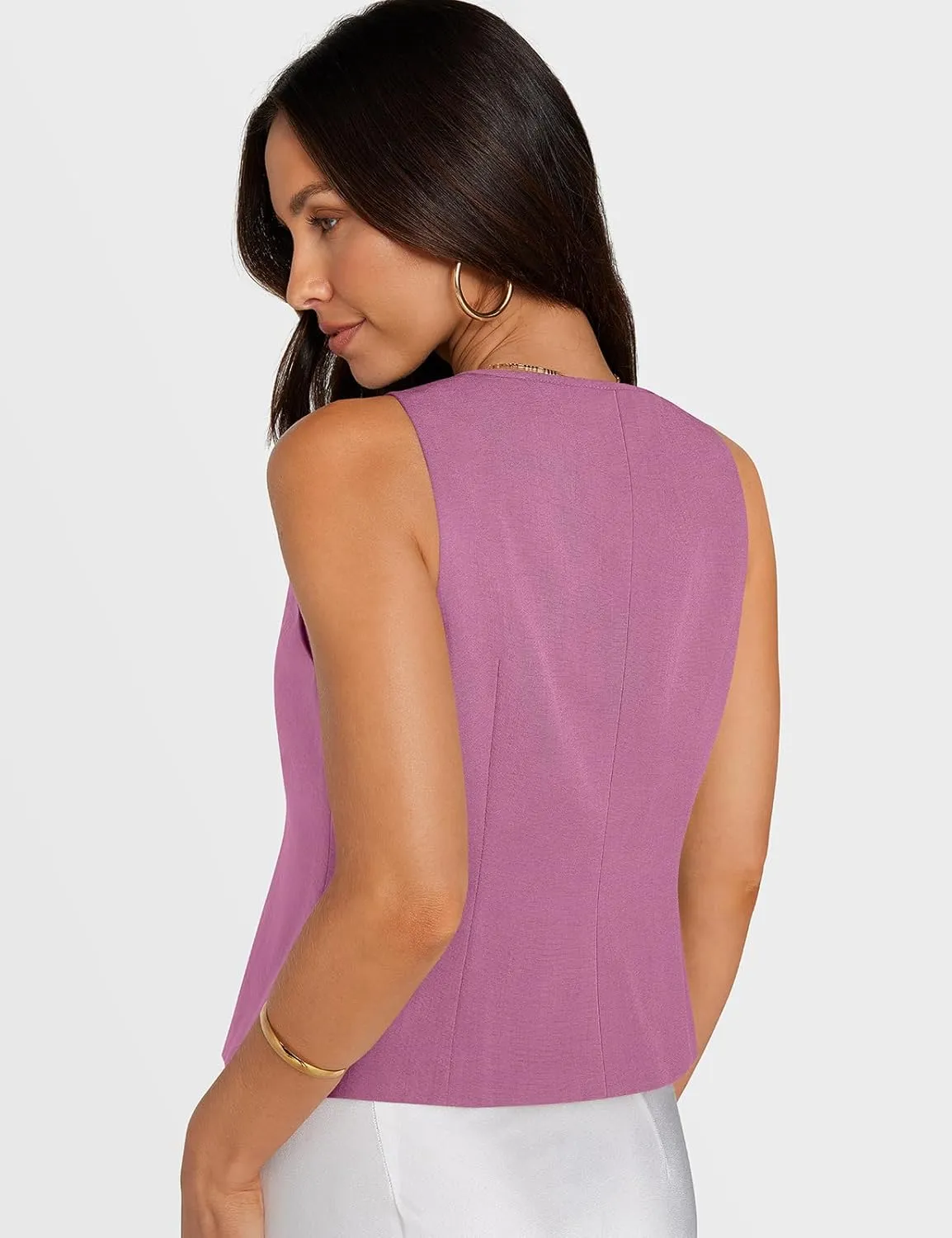 UEU Womens Tie Front Vest Top Bow Open Front Crop Tank Tops Summer Casual Sleeveless Shirt 2025 Y2K Trendy Outfits