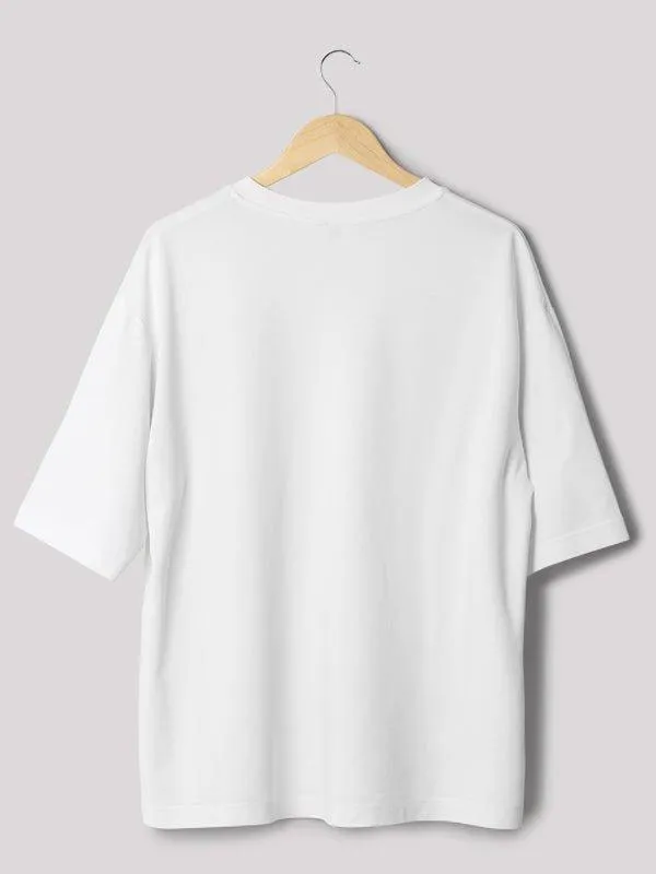 Unisex white carpe diem typography t-shirt