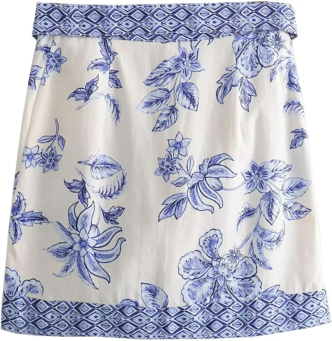 utcoco Women's 2025 Summer Boho Floral Print Wrap Mini Skirt Y2k Bow Tie Low Waist Short Skirt Beach Vacation Outfits