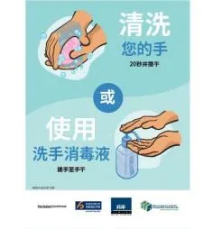 Wash your hands for 20 seconds and dry thoroughly - simplified Chinese version
